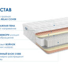 Матрас Димакс Relmas Memory S1000